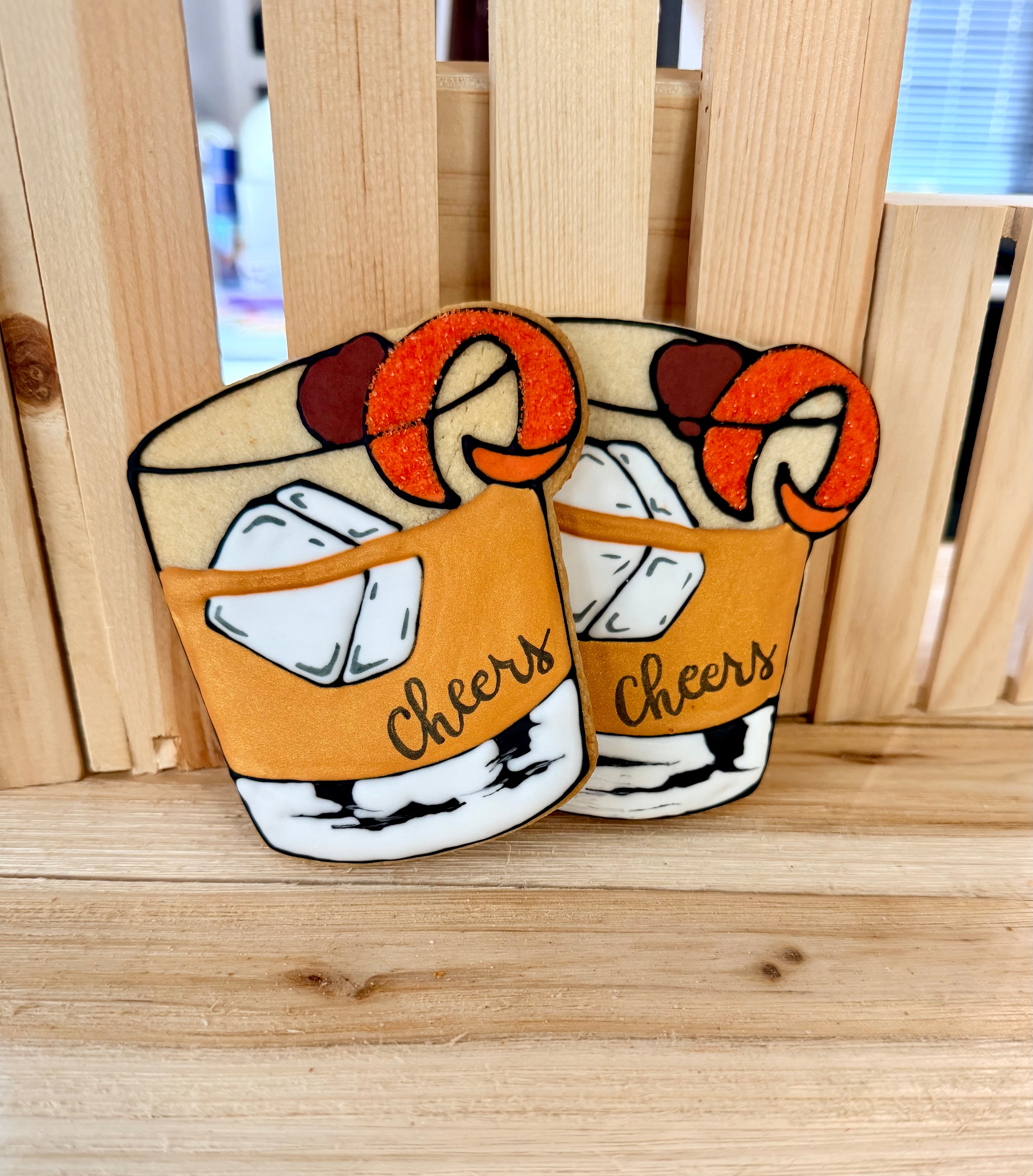 Cheers old fashioned cocktail cookies
