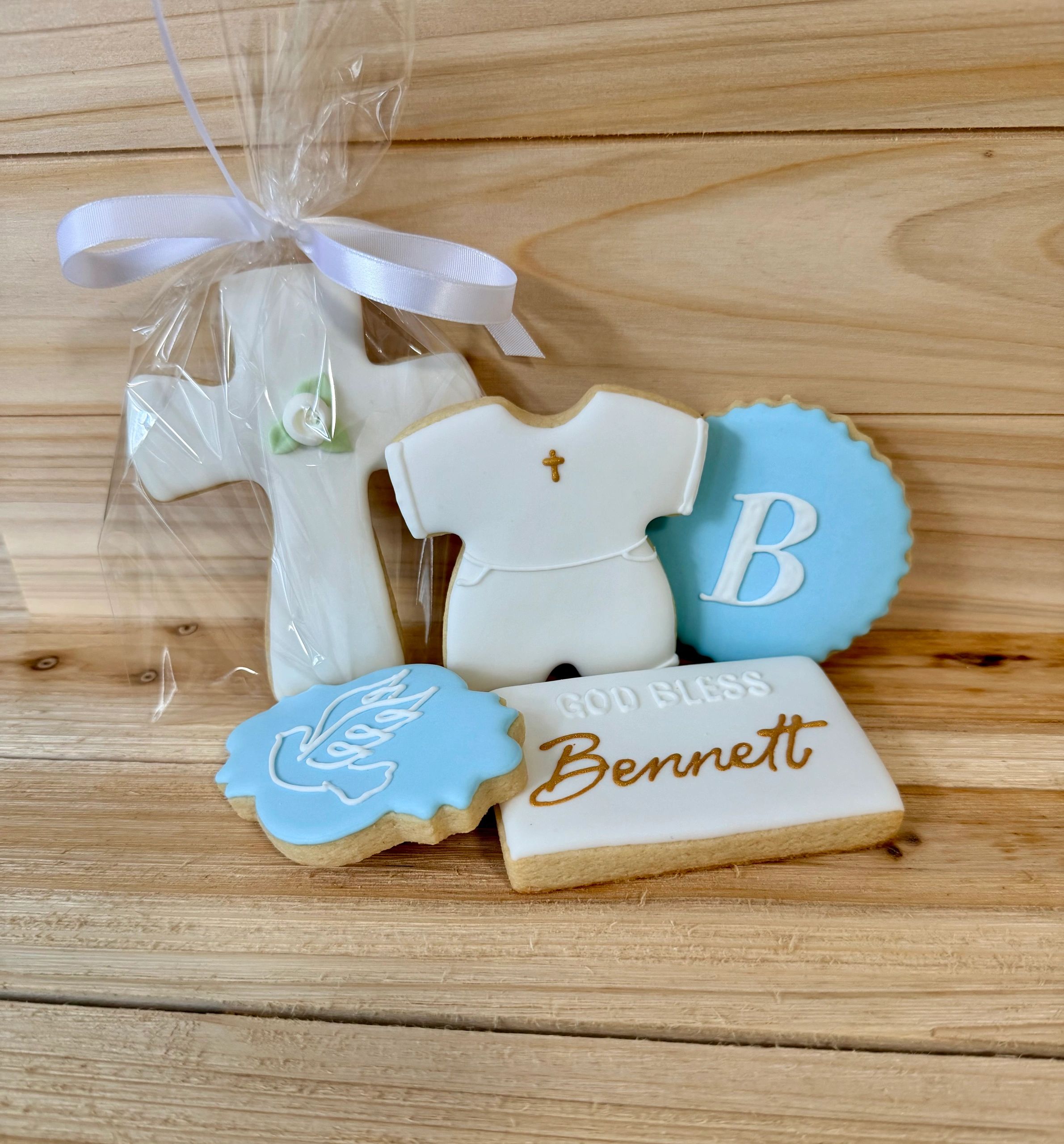 Christening baby cookies